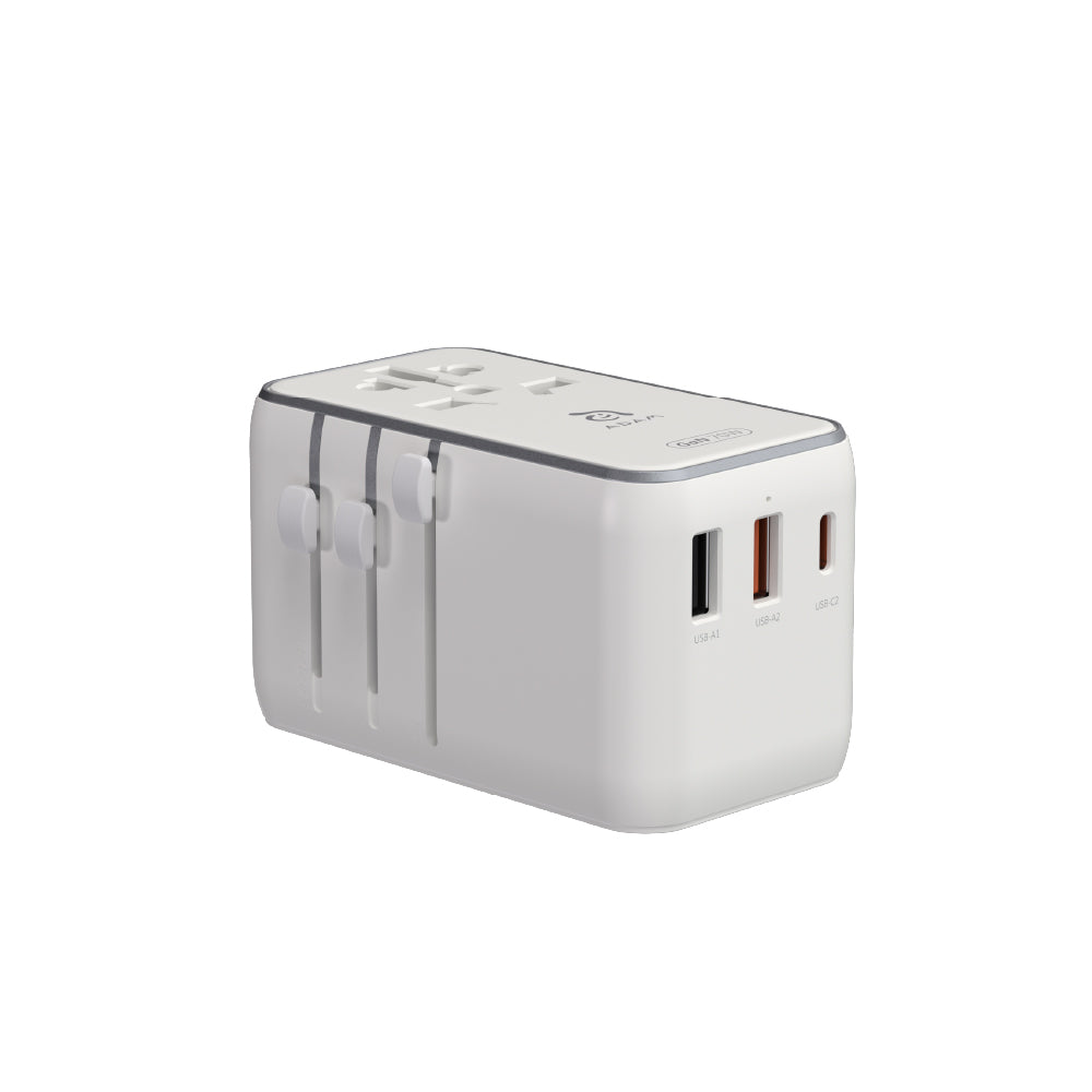 T70L - Adaptador de viaje universal de 70W con cable USB-C integrado