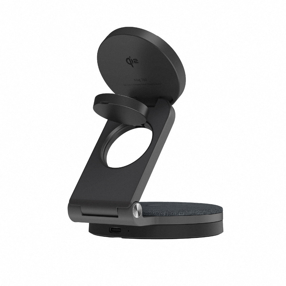 Mag 360 - Base de carga inalámbrica magnética plegable 3 en 1 con Qi2
