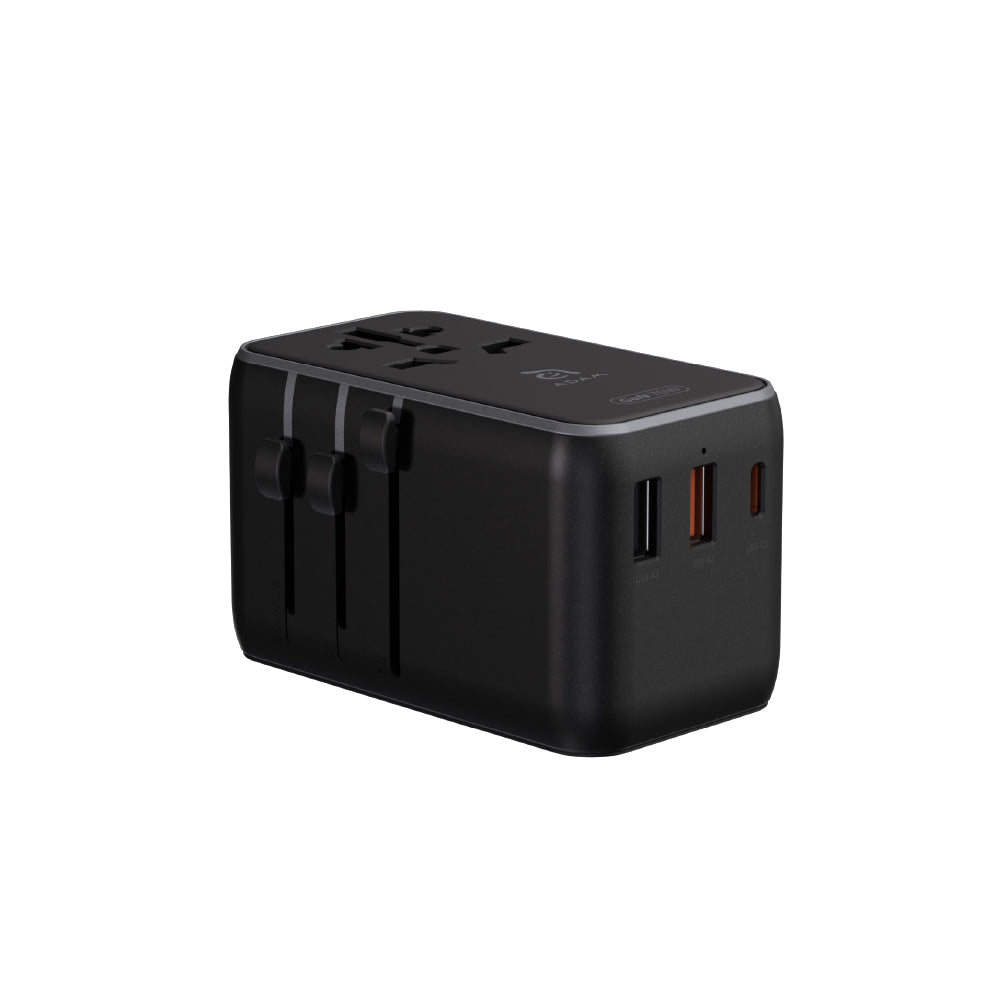 T70L - Adaptador de viaje universal de 70W con cable USB-C integrado