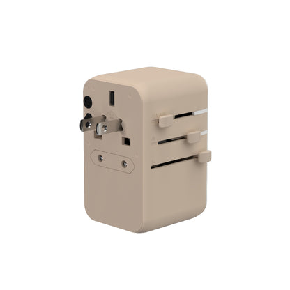 T35L - Adaptador de viaje universal de 35W con cable USB-C integrado