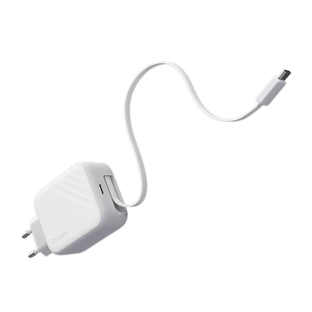 L65 - Cargador de pared GaN de 65W con cable USB-C integrado