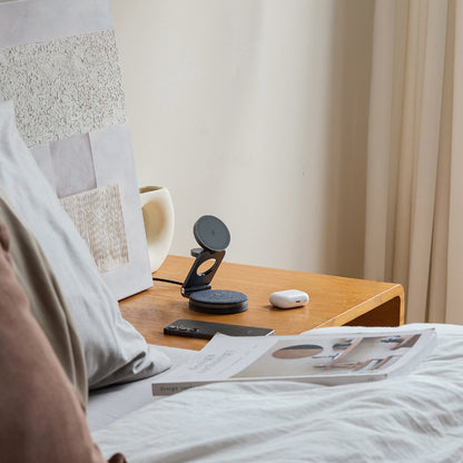 Mag 360 - Base de carga inalámbrica magnética plegable 3 en 1 con Qi2