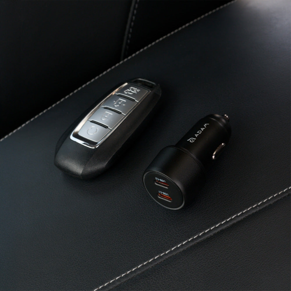 C40 - Cargador rápido para coche USB-C dual 40W
