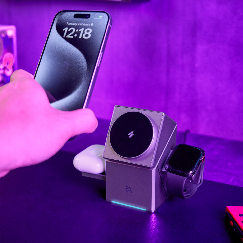 Mag Qube - Estación de carga inteligente 3 en 1 con Qi2