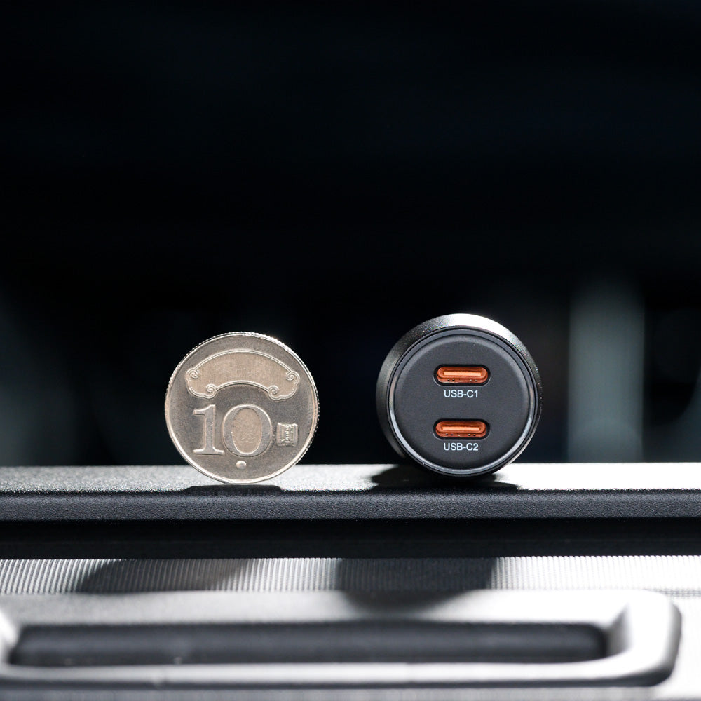C40 - Cargador rápido para coche USB-C dual 40W