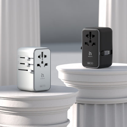 T70L - Adaptador de viaje universal de 70W con cable USB-C integrado