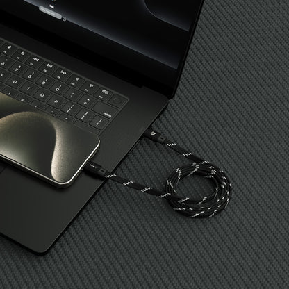 MF100 / MF200 - Cable magnético plano de carga USB-C a USB-C 60W