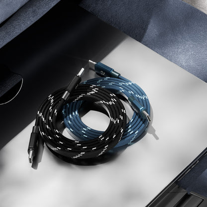 MF100 / MF200 - Cable magnético plano de carga USB-C a USB-C 60W