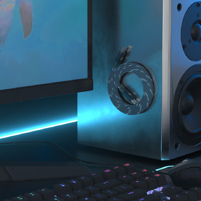 MF100 / MF200 - Cable magnético plano de carga USB-C a USB-C 60W