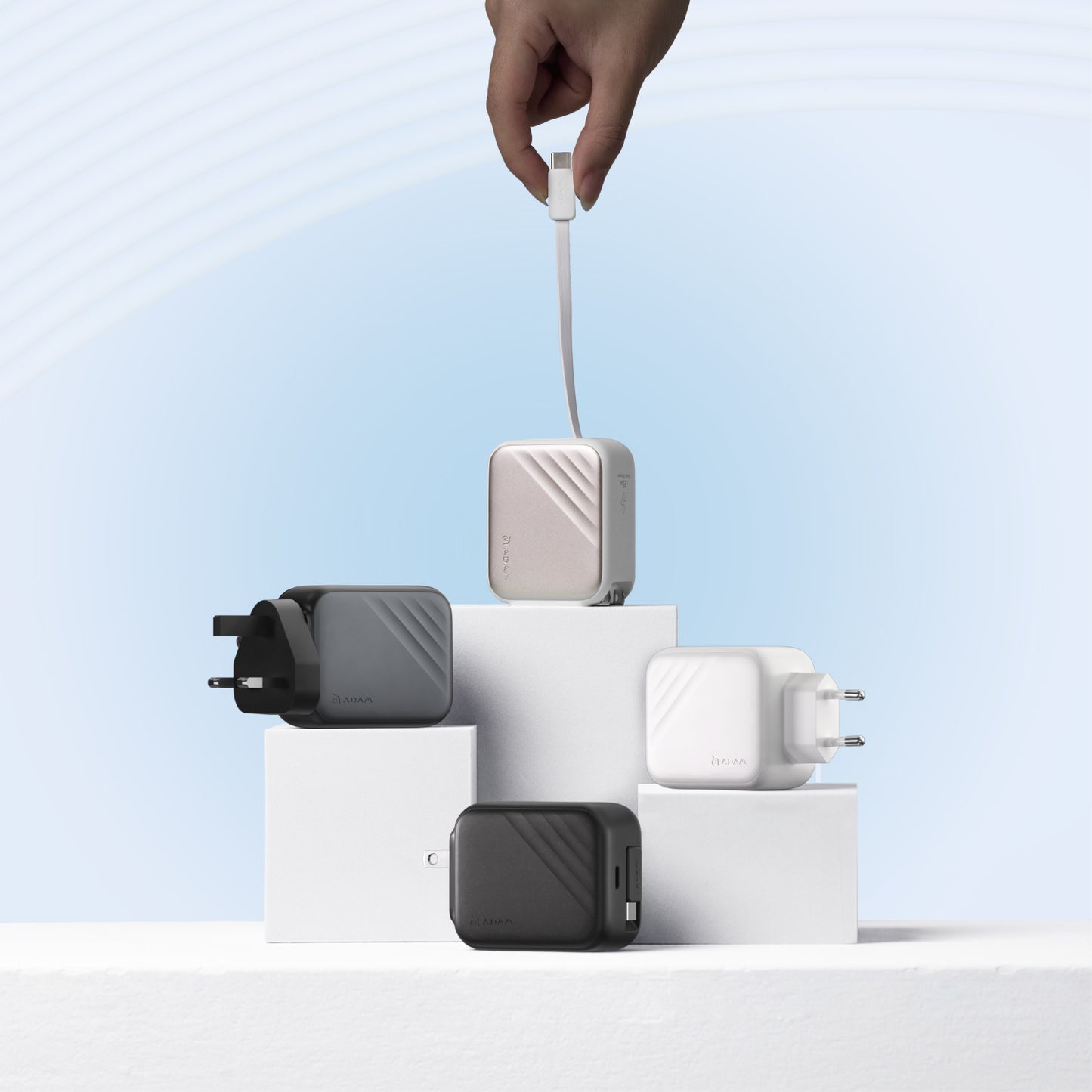 L35 - Cargador de pared GaN de 35W con cable USB-C integrado