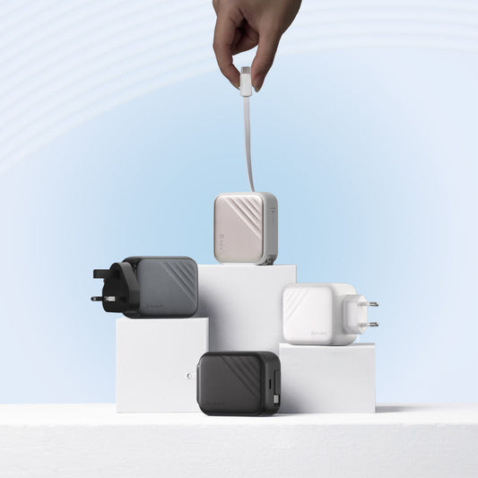 L35 - Cargador de pared GaN de 35W con cable USB-C integrado