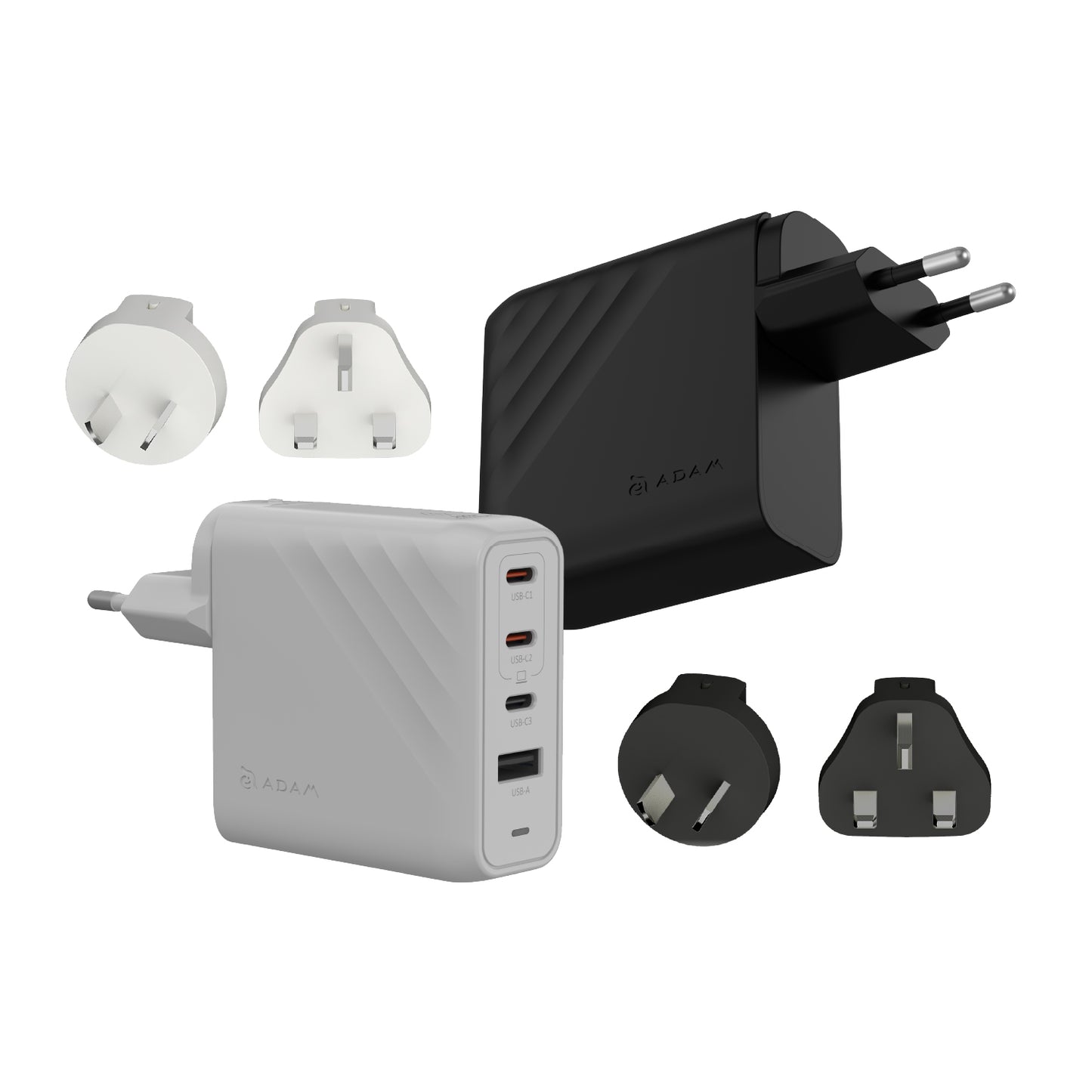 P100 - Cargador rápido GaN de 100 W con 4 puertos