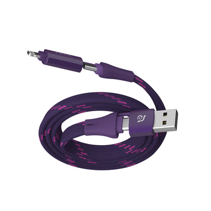 PeAk MF401 - Cable magnético plano de carga 4 en 1 de 60W